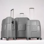 Albatros PP501 Silver 3'lü Set Valiz