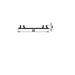 Albatur 7030-7108-1 1 Metre Sürgü Kapak Alüminyum Alt Ray
