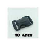 albayrak pet 2,5cm Plastik Kilit, 25mm Plastik Kilit Toka Klips, 10 Adet Kambur Kilit