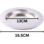 Albergio Alüminyum Künefe Tabağı 13 cm Iç Çap 16,5 cm Dış Çap 2,5 cm Künefe Tepsisi Tek Kişilik
