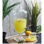 Albergio Cam Şerbetlik Lüks 4.5 Litre Kokteyl Limonata Meşrubat Sebil - 4,5 lt