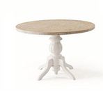 Albero Home Tondo Akçaağaç-Beyaz Masa