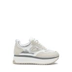 ALBERTO GUARDIANI Beyaz-Gümüş Deri Sneaker, 40, 5003157346, Beyaz - Bej, Kadın