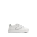 Alberto Guardiani Kadın Deri Sneaker, Beyaz - Gri, 39, G03G100028