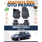 Alberto Rossi Alberto Rossı Renault Clio 3 2005+2012 3D Havuzlu Paspas - Siyah