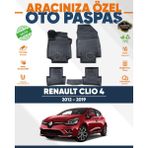 Alberto Rossi Alberto Rossı Renault Clio 4 2012+2019 3D Havuzlu Paspas - Siyah