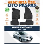 Alberto Rossi Alberto Rossı Renault Megane 2 2002+2009 3D Havuzlu Paspas - Siyah