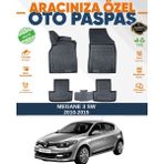 Alberto Rossi Alberto Rossı Renault Megane 3 Sw 2010-2015 3D Havuzlu Paspas - Siyah