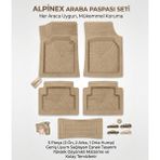 Alberto Rossi Hyundai Getz 2002 Sonrası Model Uyumlu Alpinex Bej 5d Havuzlu Paspas Universal-Yumuşak Kaymaz Taban