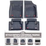 Alberto Rossi Hyundai Getz Hb 2003-2011 Model Uyumlu Enerox Siyah 5d Havuzlu Paspas Universal-Yumuşak Kaymaz Taban