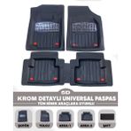 Alberto Rossi Renault Kangoo 2023 Model Uyumlu Enerox Krom 5d Havuzlu Paspas Universal-Yumuşak Kaymaz Taban
