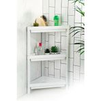 Albetto 3 Katlı Raf Ünitesi Mutfak Rafı Banyo Rafı Banyo Düzenleyici Organizer Beyaz