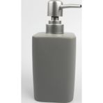 ALBETTO Stonware Sıvı Sabunluk Gri Kare 450ml