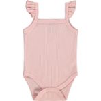 Albimini Askılı Fırfırlı 0-18 Ay Çıtçıtlı Badi - Pembe - Pembe - 6 - 9 Ay
