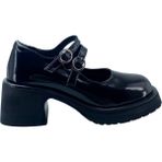 Albini 26100976R Siyah Rugan Topuklu Kadın Ayakkabı