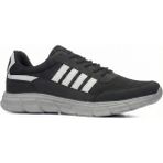 Albishoes Erkek Büyük Numara Jumbo Anatomik Yazlık Hafif Rahat Esnek Sneaker Spor Ayakkabı (48-50) - Siyah - Beyaz