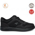 Albishoes Erkek Fileli Yazlık Rahat Yumuşak Taban Battal Büyük Numara Sneaker Spor Ayakkabı (45-48) - Siyah