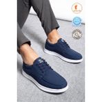 Albishoes Erkek Hafif Rahat Yumuşak Taban Keten Günlük Casual Erkek Ayakkabı Erkek Spor Ayakkabı - Lacivert