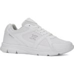 Albishoes Erkek Kışlık Mevsimlik Cilt Hafif Rahat Taban Günlük Yürüyüş Koşu Sneaker Spor Ayakkabı - Beyaz