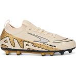 Albishoes Erkek Yeni Sezon Valcor Bilekli Boğazlı Çoraplı Çim Dişli Halısaha Krampon Futbol Ayakkabı - Krem