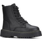 Albishoes Kadın Fermuarlı Suya Soğuğa Dayanıklı Kaymaz Taban Rahat Günlük Kışlık Kadın Bot - Siyah Cilt