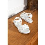AlbiShoes Kız Çocuk Cırtlı Yazlık Hafif Rahat Taban Çocuk Sandalet Örgülü Yumuşak Sandalet (25-35)