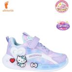 Albishoes Kız Çocuk Yazlık Yumuşak Hafif Rahat Taban Cırt Cırtlı Esnek Sneaker Çocuk Spor Ayakkabı - Lila