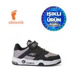 Albishoes Unisex Çocuk Basket Cırtlı 4 Mevsim Kışlık Işıklı Günlük Okul Sneaker Çocuk Spor Ayakkabı