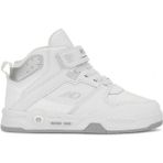 Albishoes Unisex Kız Erkek Çocuk Boğazlı Basket Cırtlı 4 Mevsim Kışlık Çocuk Anatomik Spor Ayakkabı (Beyaz)