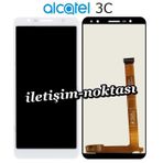 Alcatel 3C 5026D Dokunmatik Beyaz Lcd Ekran