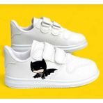 ALCdesing Baskılı Erkek Çocuk Hafif Taban Rahat Kalıp Spor Ayakkabı ve Sneakers - Beyaz