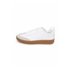 alcdesing beyaz bağcıklı genç spor ayakkabı sneaker