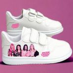 ALCdesing Logo Pink Kızlar Baskılı Kız Çocuk Spor Ayakkabı ve Sneakers - 1481-Beyaz