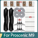 Alchemy Craft Proscenic M9 Robot Süpürge Için 22 Adet Yedek Parça Ana Yan Fırça Hepa Filtre Paspas Bezi Toz Torbası (Yurt Dışından)