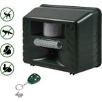 Alchemy Uzaktan Kumandalı Ultrasonik Açık Hava Hayvan Sürücüsü Strobe LED Işıklı Kemirgen Kovucu Cihazı Geyik, Kedi, Köpek, Tilki, Fare, Kuş, Kokarca, Ayı Için - Ab Fişi (Yurt Dışından)