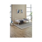 Alchera Daybed Tek Kişilik Sedir Metal Karyola Beyaz