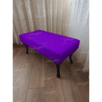 AldaGelsin 120 cm Düz Ayak Ucu Kapı Önü Antre Bench Puf Siyah Ayak - Lila