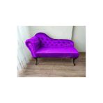 Aldagelsin Dekoratif Bihter Koltuk Josefin Puf 120 Cm Siyah Ayak Lila 120 X 50