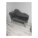 Aldagelsin Metalda Josefin Bench Koltuk Berjer Gold Seri 130 Cm Gri