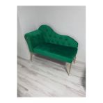 Aldagelsin Metalda Josefin Bench Koltuk Berjer Gold Seri 130 Cm Yeşil