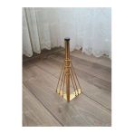 Aldagelsin Mobilya Koltuk Sehpa Komidin Puf Bench Metal Telli Ayak 32 Cm 2 Adet Gold