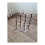 Aldagelsin Mobilya Koltuk Sehpa Komidin Puf Bench Metal Telli Ayak 32 Cm 4 Adet Gümüş