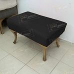 aldagelsin Puf Bench Orta Sehpa 75 cm Siyah 75 x 45