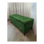 Aldagelsin Sandıklı Puf 120 Cm Cevizayak Yeşil 120 X 45