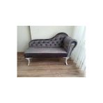 Aldagelsin Ters Kol Dekoratif Bihter Koltuk Josefin Puf 120 Cm Beyaz Ayak Antrasit 120 X 50