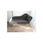 Aldagelsin Ters Kol Dekoratif Bihter Koltuk Josefin Puf 120 Cm Gold Ayak Siyah 120 X 45