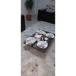 AldaGelsin Yeni Model Dikdörtgen Yer Sofrası 60 x 110 cm - Siyah