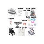 Aldeba Çift Yön Bebek Arabası Bebek Çeyiz Seti 16parça Beşik Ana Kucağı Kundak Alt Açma Banyo Şapkası Küvet