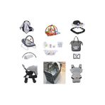 Aldeba Oyun Halısı Hediye Bebek Seti 16 Parça Bebek Arabası Beşik Anakucağı Yürüteç Küvet Puset Kanguru