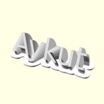 Aldım Geldi Aykut İsme Özel Tasarım Organik Plastik Beyaz Renk 3D Baskı Masaüstü İsimliği